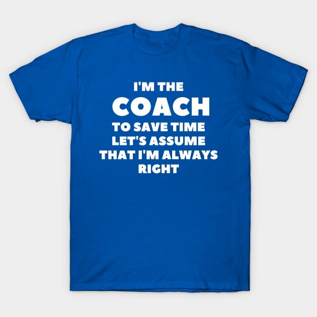 Gift for Coach T-Shirt by Birdies Fly